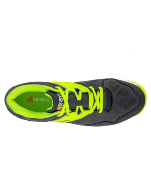 Grays Flash 4000 Snr Hockey Shoes - Black/Lime